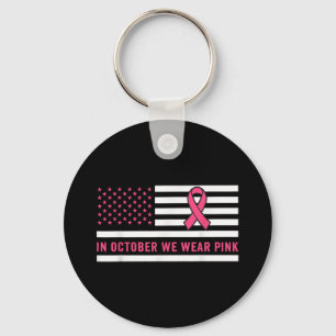 Porte-clés En Octobre Nous Portons Pink Breast Cancer Sensibi