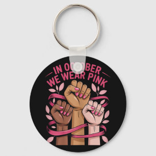 Porte-clés En Octobre Nous Portons Pink Breast Cancer Sensibi