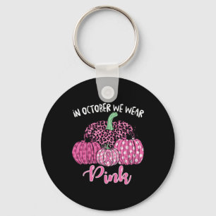 Porte-clés En Octobre Nous Portons Rose Halloween Cancer Du S