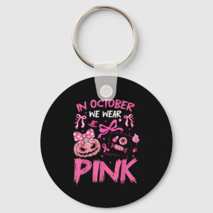 Porte-clés En Octobre Nous Portons Rose Halloween Cancer Du S
