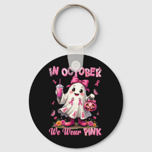 Porte-clés En Octobre Portez un Fantôme Rose pour la Sensibil