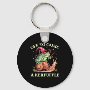 Porte-clés En route pour causer un chahut Grenouille de sorci