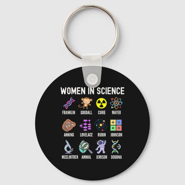 Porte-clés En Science - Feminist Stem Girls Empowerment Kids (Recto)