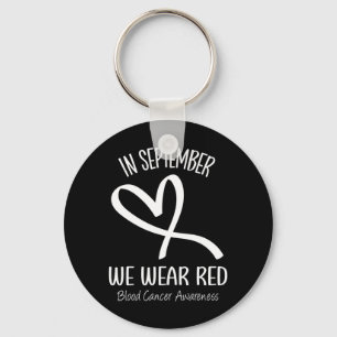 Porte-clés En septembre, le cœur porte du rouge pour la sensi