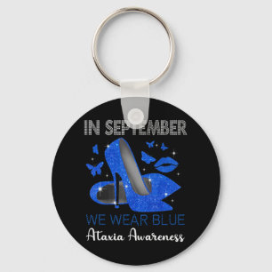 Porte-clés En Septembre Porter Bleu Haut talons Ataxie Sensib