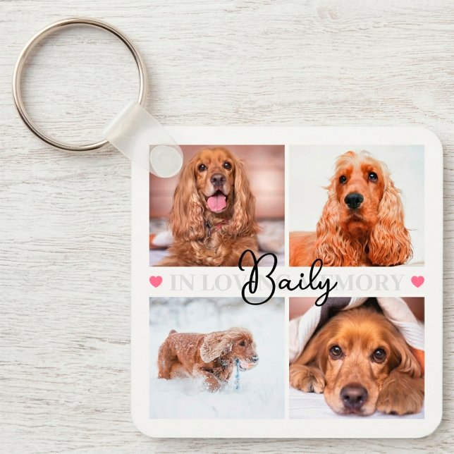 Porte-clés En souvenir affectueux Mémorial pour animaux Colla (Pet Memorial Keychain)