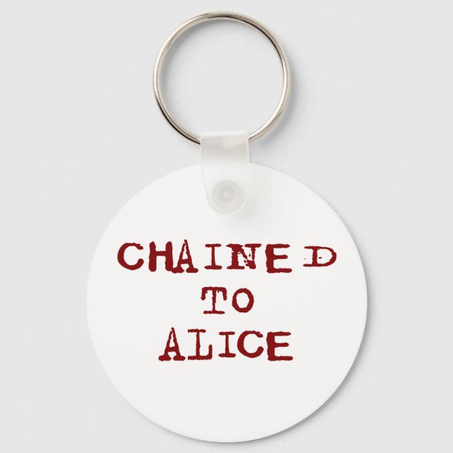 Porte-clés Enchaîné à Alice (Recto)