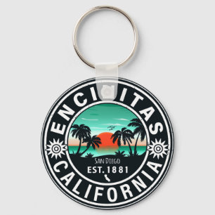 Porte-clés Encinitas California Retro Sunset Souvenirs 80s