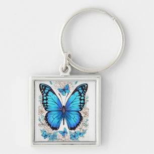 Porte-clés Encombrement Ethérée : Silhouette de papillon mini