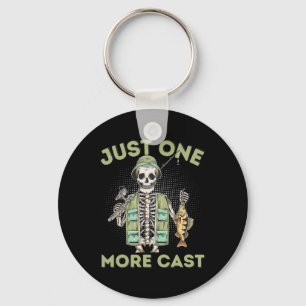 Porte-clés Encore un lancer - Fun Skeleton Fisherman