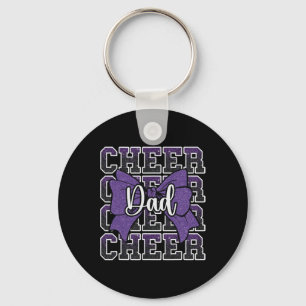 Porte-clés Encourage Papa Papa Noeud Sport Pom-Pom Girl Cheer
