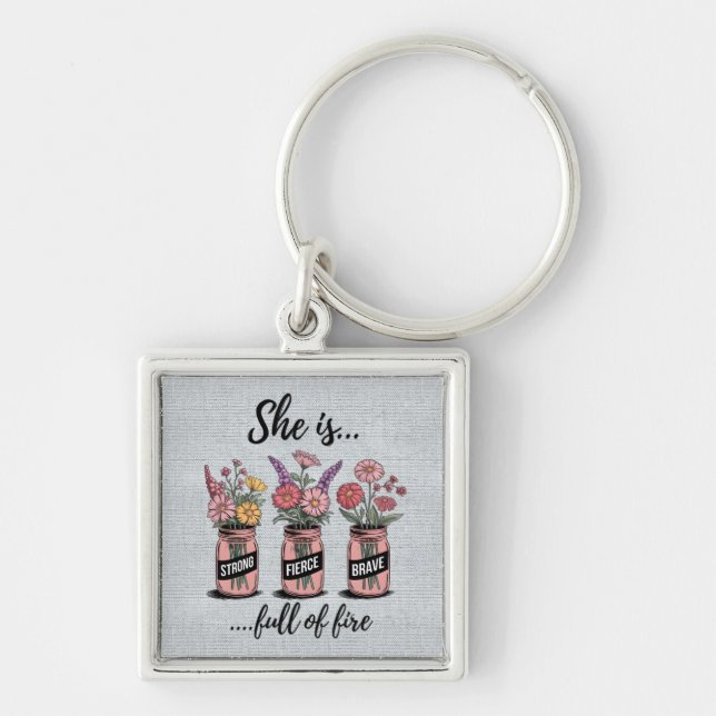 Porte-clés Encouragement et devis inspirants (Devant)