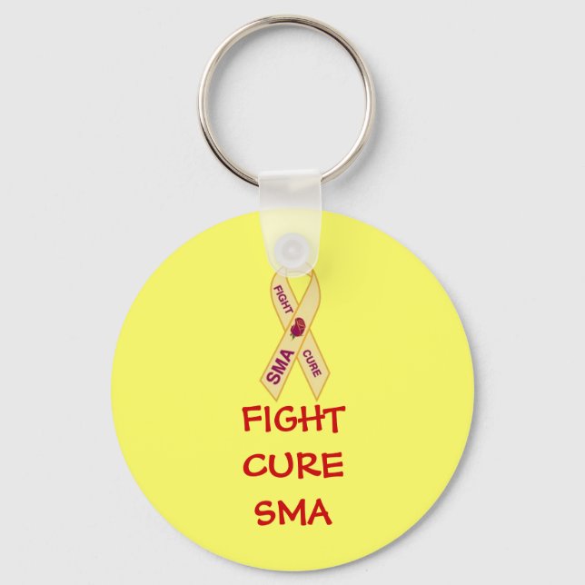 Porte-clés END-SMA-pin, FIGHTCURESMA (Recto)