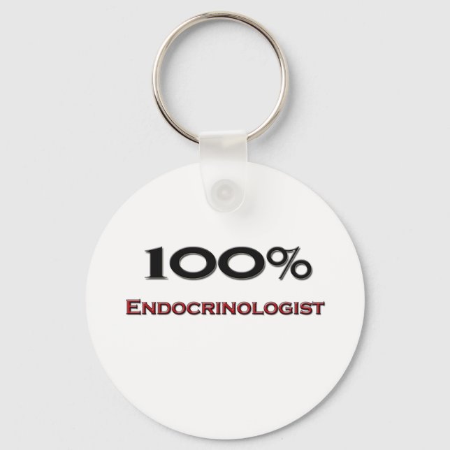 Porte-clés Endocrinologue à 100 % (Recto)