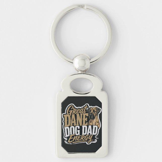 Porte-clés Énergie de papa de Grand Danois  (Devant)