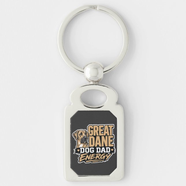 Porte-clés Énergie de papa de Grand Danois  (Devant)