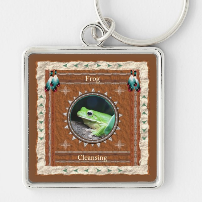 Porte-clés Énergie de purification de grenouille (Devant)