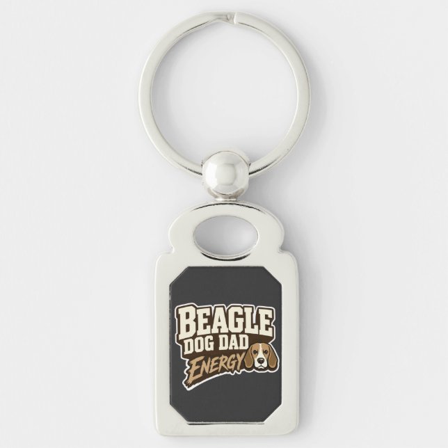 Porte-clés Énergie Papa Beagle (Devant)