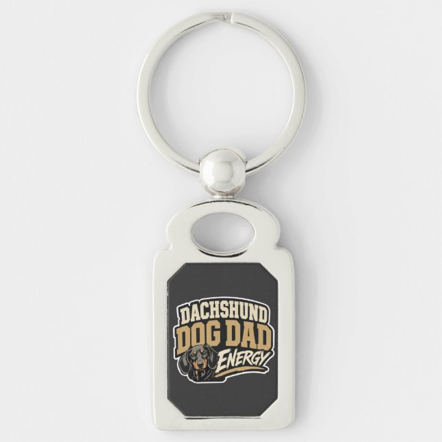 Porte-clés Énergie Papa Chien Teckel (Devant)