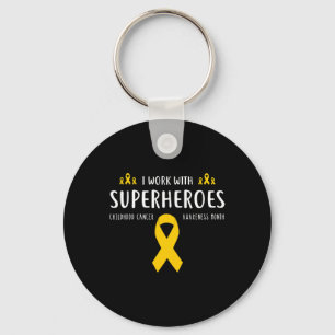 Porte-clés Enfance pédiatrique Cancer Sensibilisation Cadeaux