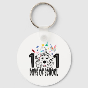Porte-clés Enfant 100 Jours D'école Dalmatien Chiot 100ème Jo