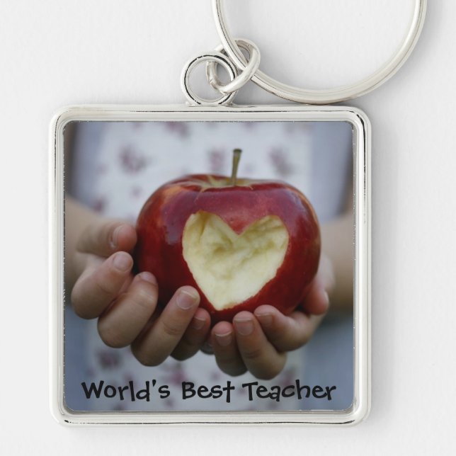 Porte-clés Enfant avec le coeur de pomme (Devant)