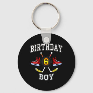 Porte-clés Enfant de 6e anniversaire - Ice Hockey 6 ans