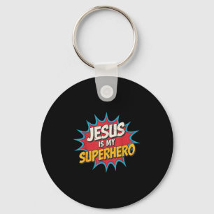 Porte-clés Enfant Jésus Est Mon Superhéros Chrétien Dieu Fils