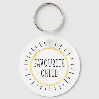 Porte-clés enfant préféré drôle avec message