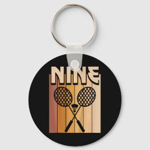 Porte-clés Enfants 9 ans Dminton Anniversaire Garçon 9e Anniv