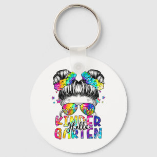 Porte-clés Enfants Bonjour Maternelle Cheveux Décoiffés Fille