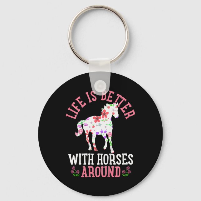 Porte-clés Enfants Cheval équitation équitation mignonne Cade (Recto)