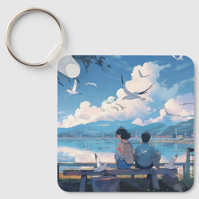 Porte-clés Enfants de la Rive : Porte - clé de sérénité du jo (Recto)