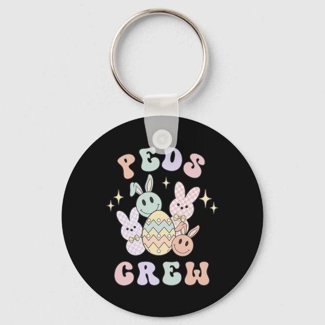 Porte-clés Enfants de Pâques Infirmier Bunny Urgence Squad pé (Recto)