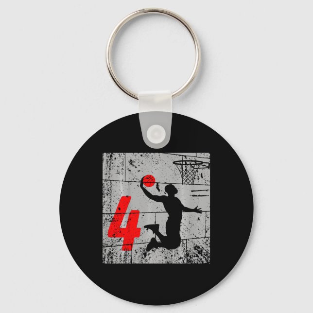 Porte-clés Enfants en détresse 4 ans 4e Bysketbyll Anniversai (Recto)