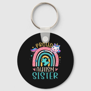 Porte-clés Enfants Fier Autisme Soeur Sensibilisation Cute Un