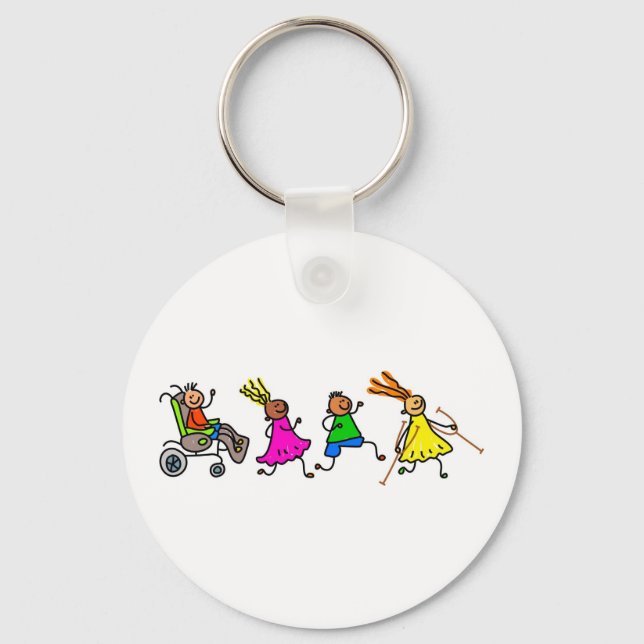 Porte-clés Enfants handicapés (Recto)