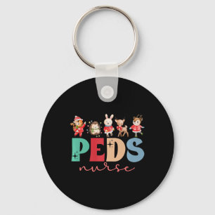 Porte-clés Enfants Infirmière Noël Infirmière pédiatrique Noë