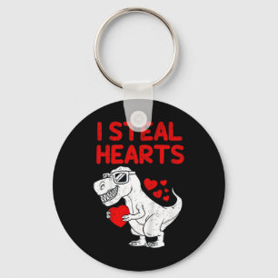 Porte-clés Enfants Je Vole Coeurs T Rex Dino Valentines Jour