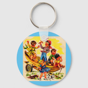 Porte-clés enfants jouant au pirate