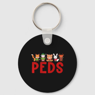 Porte-clés Enfants Noël Pédiatrique Infirmière Noël Fête de N