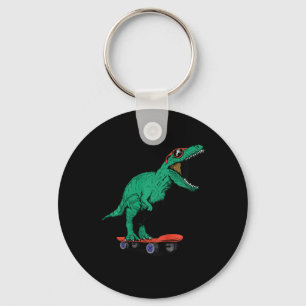 Porte-clés Enfants Skateur Planche à roulettes T-rex Dinosaur