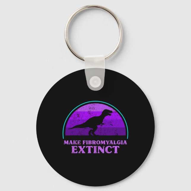 Porte-clés Enfants T Rex Dino Faire Fibromyalgie Distincts (Recto)