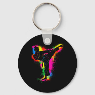 Porte-clés Enfants Taekwondo Coloré Arts Martiaux Femmes Fill