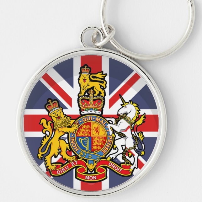 Porte-clés England Flag and  Royal Crest   (Devant)