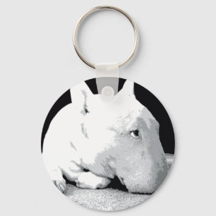 Porte-clés English Bull Terrier, Pop Art Print