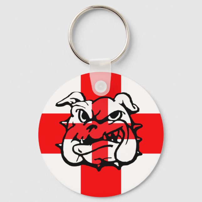 Porte-clés English Bulldog St George's Day English (Recto)