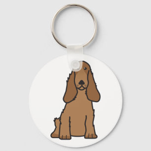 Porte-clés English Cocker Spaniel Dog Cartoon