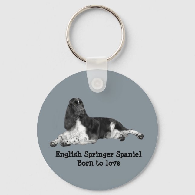 Porte-clés English Springer Spaniel Keychain (Recto)