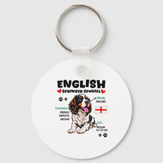 Porte-clés English Springer Spaniel Owner Funny Dog Lover  (Recto)